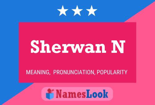 Sherwan N Name Poster