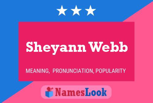 Sheyann Webb Name Poster