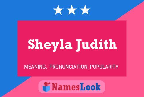 Sheyla Judith Name Poster