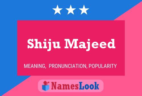 Shiju Majeed Name Poster