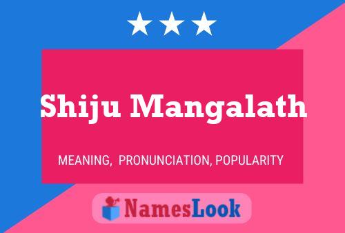 Shiju Mangalath Name Poster