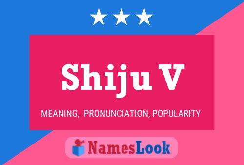 Shiju V Name Poster