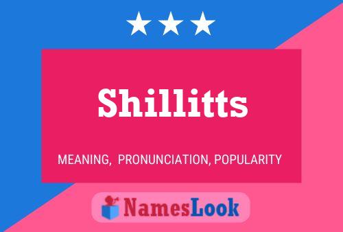 Shillitts Name Poster