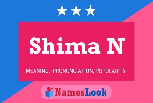 Shima N Name Poster