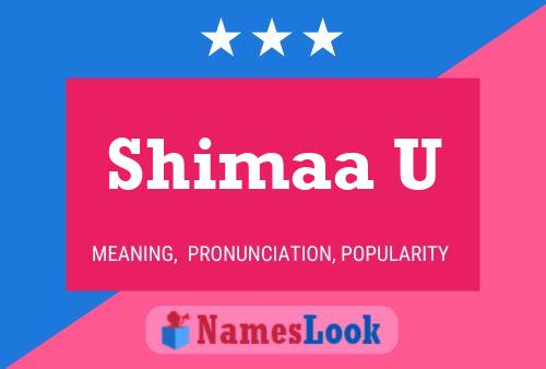 Shimaa U Name Poster