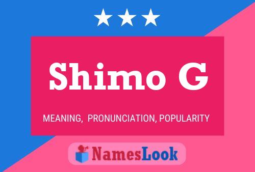 Shimo G Name Poster