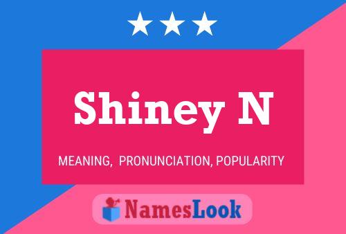 Shiney N Name Poster