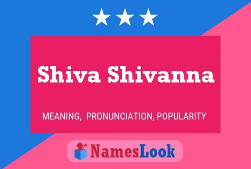 Shiva Shivanna Name Poster