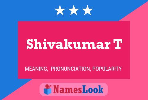 Shivakumar T Name Poster