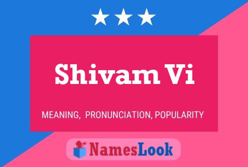 Shivam Vi Name Poster