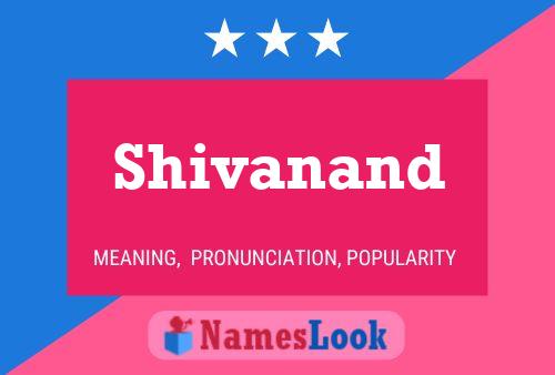 Shivanand Name Poster