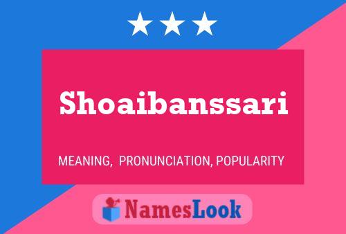 Shoaibanssari Name Poster