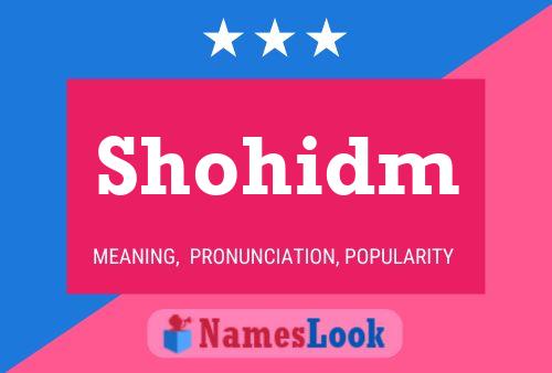 Shohidm Name Poster