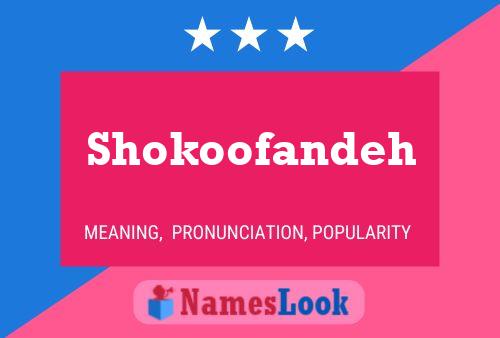 Shokoofandeh Name Poster