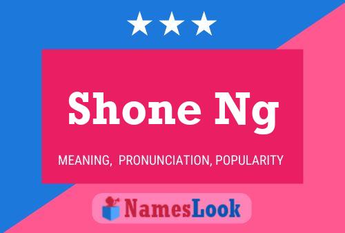 Shone Ng Name Poster