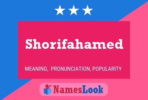 Shorifahamed Name Poster