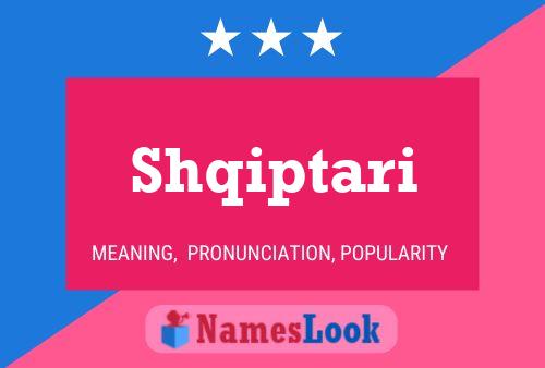 Shqiptari Name Poster