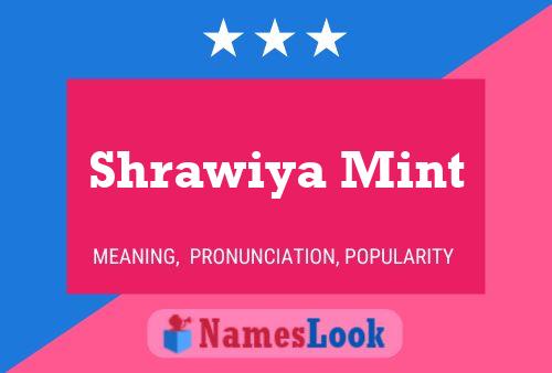 Shrawiya Mint Name Poster