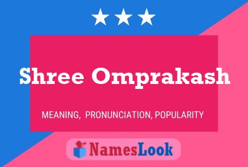 Shree Omprakash Name Poster