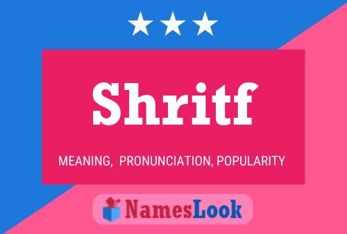 Shritf Name Poster