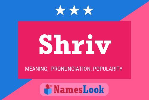 Shriv Name Poster