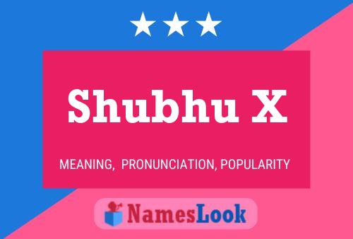 Shubhu X Name Poster