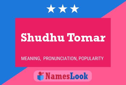 Shudhu Tomar Name Poster