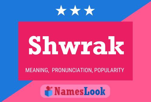 Shwrak Name Poster