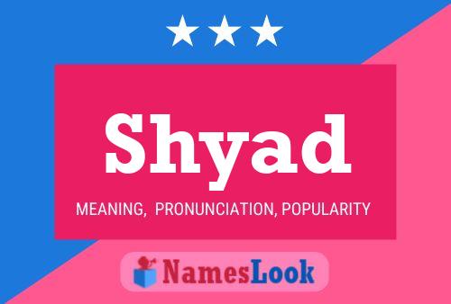 Shyad Name Poster