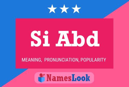 Si Abd Name Poster