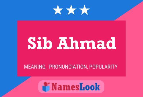 Sib Ahmad Name Poster