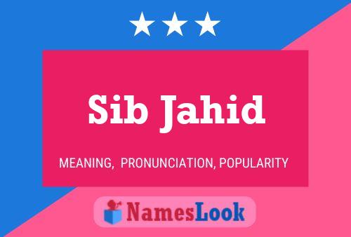 Sib Jahid Name Poster