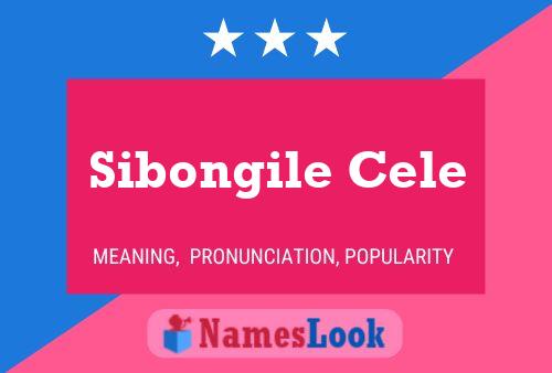 Sibongile Cele Name Poster