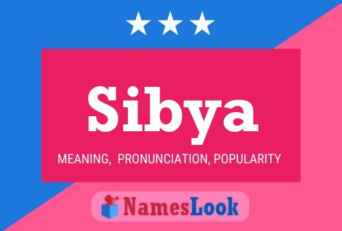 Sibya Name Poster