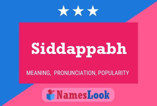 Siddappabh Name Poster