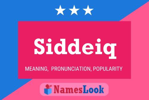 Siddeiq Name Poster