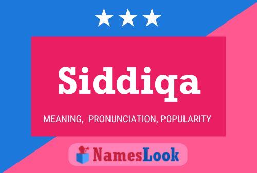 Siddiqa Name Poster