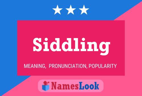 Siddling Name Poster