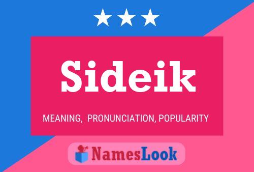 Sideik Name Poster