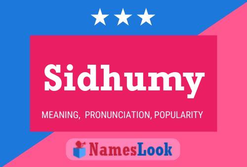 Sidhumy Name Poster