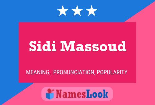 Sidi Massoud Name Poster