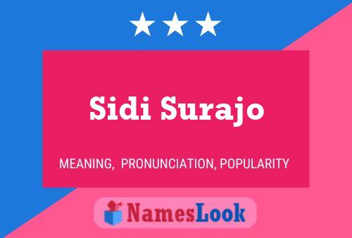 Sidi Surajo Name Poster