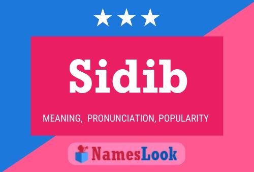 Sidib Name Poster