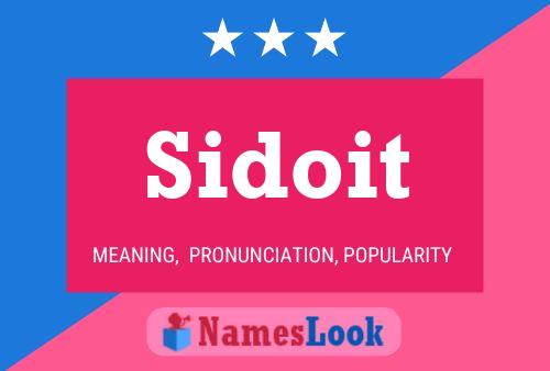 Sidoit Name Poster