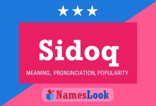 Sidoq Name Poster