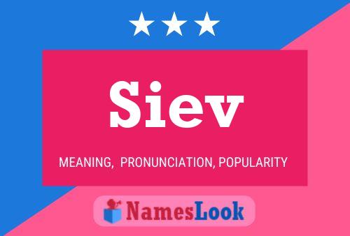 Siev Name Poster