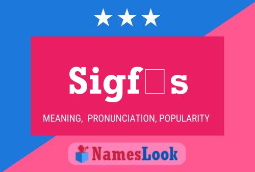 Sigfús Name Poster