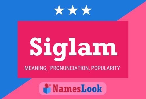 Siglam Name Poster