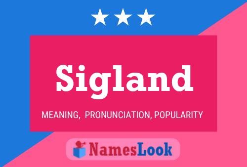 Sigland Name Poster