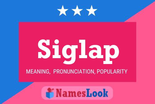 Siglap Name Poster